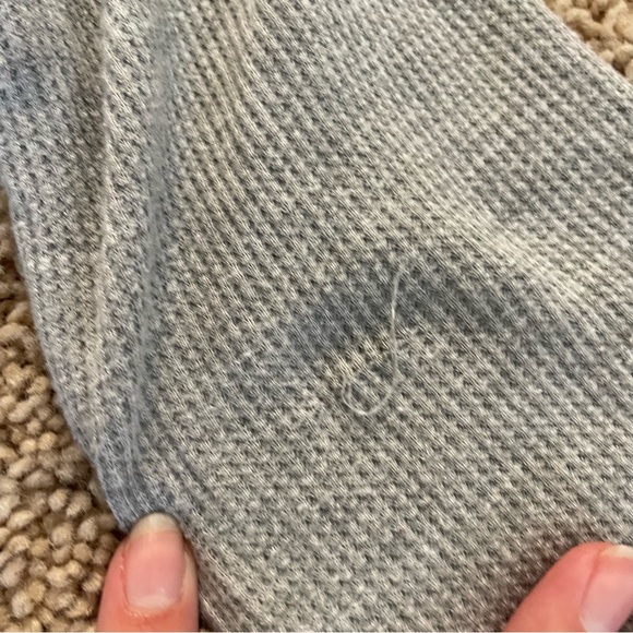 Spritual Gangster Waffle Knit Pullover Hoodie Grey Size XS - Picture 8 of 8